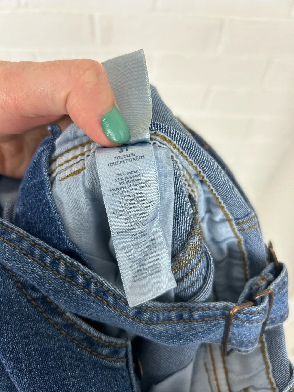 Vintage OshKosh B’Gosh Kids Denim Overalls Size 3T